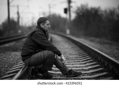 alone man