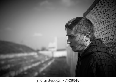 alone man
