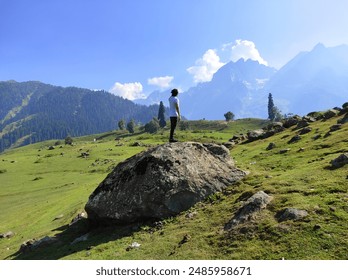 alone in the mountains, finding yourself 