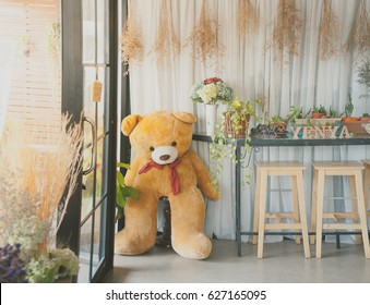 Alone Teddy Bear. The Word YENYA  That Means Love  