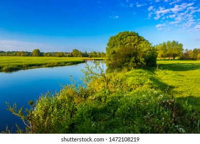 Along the river Stour in the Dedham Vale one morning in May, John Constable country, Suffolk east Anglia England - Shutterstock ID 1472108219