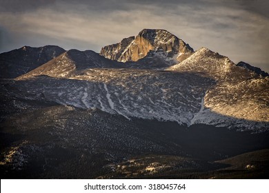 Alpenglow, Longs Peak, Rocky Mountain National Park, Colorado, USA