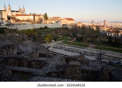 Lyon,Rhône Alpes, France
01 19 2020
Lyon's Panoramic Picture With A Roman Theatre And The 