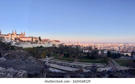 Lyon,Rhône Alpes, France
01 19 2020
Lyon's Panoramic Picture With A Roman Theatre And The 