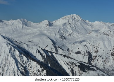 Alpes Snow Beautiful Landscape In Saint Martin De Belleville