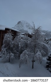 Alpes Snow Beautiful Landscape In Saint Martin De Belleville