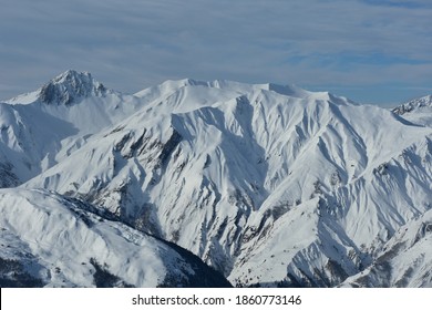 Alpes Snow Beautiful Landscape In Saint Martin De Belleville