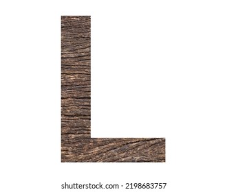 Alphabet Letter L Rustic Tree Bark Stock Photo 2198683757 | Shutterstock