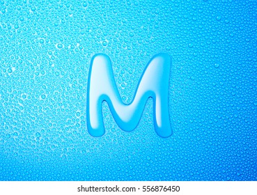 Alphabet Water Letter M