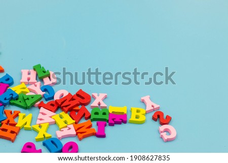 Alphabets for Back to school concept
