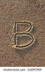 Alphabets Letter B Handwritten Sand On Stock Photo 316997909 | Shutterstock