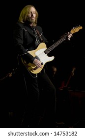 ALPHARETTA GA - JULY 9: Tom Petty and the Heartbreakers perform at the Verizon Ampitheatre at Encore Park on July 9, 2008 in Alpharetta, Georgia.