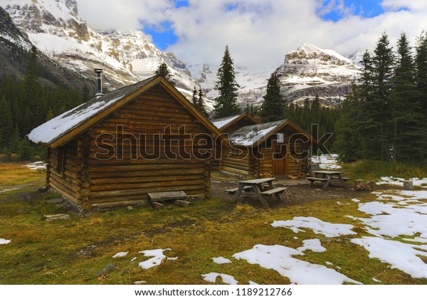 Alpine Club Canada Wilderness Log Cabin Stock Photo Edit Now