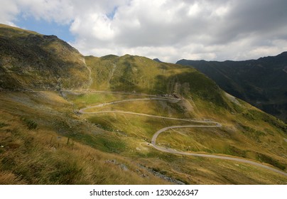 Alpine highway serpentines