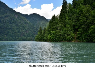 Alpine Lake Ritsa Mountain Forest