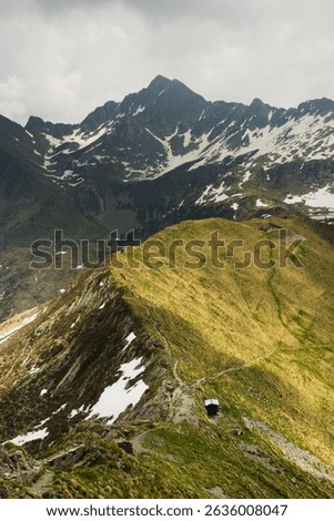 Alpine ridge between the Pass and the Cima di Lemma, Orobie, Italy