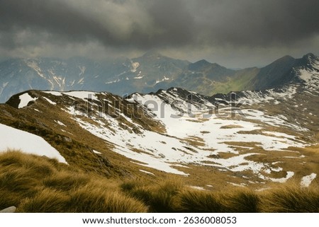 Alpine ridge between the Pass and the Cima di Lemma, Orobie, Italy