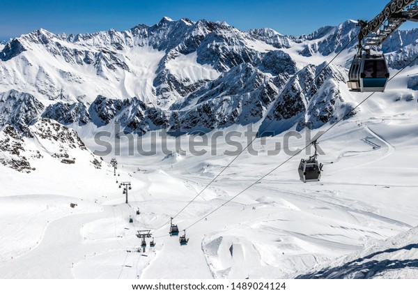 Alpine ski resort,\
Kaunertal, Austria