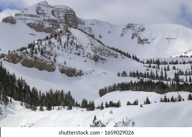 Alpine Skiing In Jackson Hole, Wyoming, USA