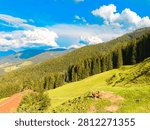 Alpine spring view at Mount Asitz, Leogang, Zell am See, Pinzgau, Salzburg, Austria