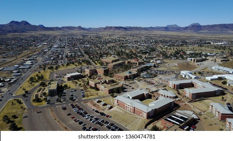 Alpine Texas From Above Sul Ross State University