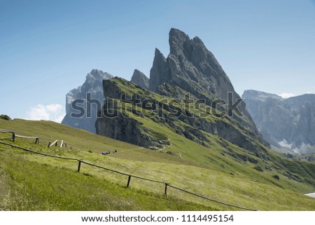Alps Italy rocky masses