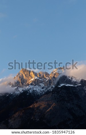 Similar – Berge in Graubünden (Schweiz)