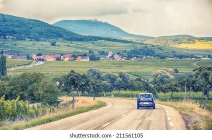 Alsace Wine Country Side 