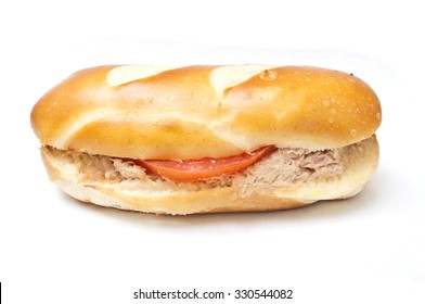 Alsatian Mini Sandwich  On White Background
