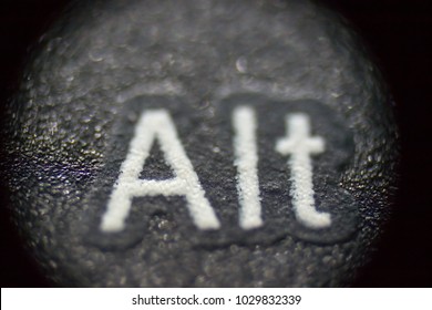 Alt computer key shoot in Macro or closeup mode.