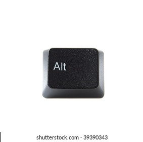 The ALT key from a black computer keyboard