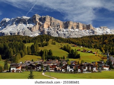 Alta Badia In The Dolomites, Italy, Europe