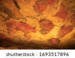 The Altamira Caves, Cantabria. Spanish rock art. It is the highest representation of cave painting in Spain