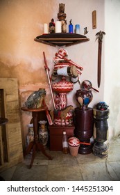 Altar Of Cuban Santeria Religion