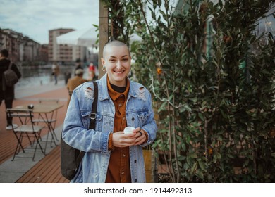 Alternative girl is drinking coffee - Powered by Shutterstock