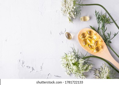 Alternative medicine, naturopathy and dietary supplement. Herbal remedy and plants. Top view with copy space - Shutterstock ID 1781722133
