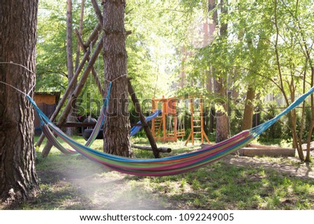 Similar – Empty textile hammock