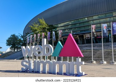 Altice Arena, Lisbon, Portugal, 5 November 2022, Web Summit Event Logo