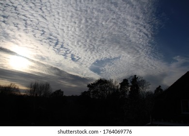 Altocumulus Clouds With A Blue Sky
