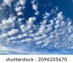 Altocumulus clouds are full of streaks of beautiful usually appear between lower stratus clouds and higher cirrus clouds photographed over at Thailand.no focus