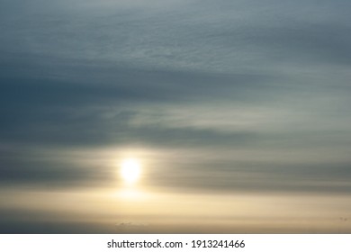 Altostratus clouds, a precursor of rain or snow - Shutterstock ID 1913241466