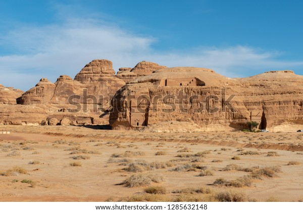 Alula City Distinctive Rock Formations Saudi Stock Photo Edit Now