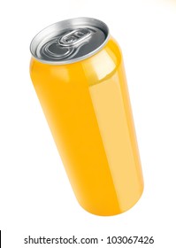 Aluminium Can Isolated On White