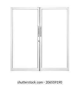 Aluminium Door With Isolated Background