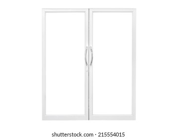 Aluminium Door With Isolated Background