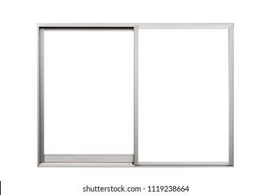 Aluminium Window Frame Isolated On White Background