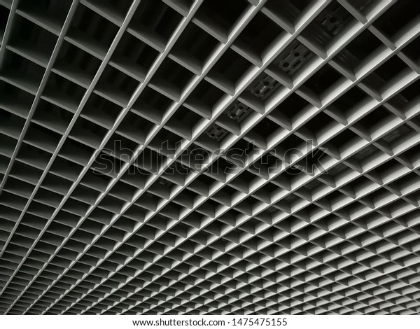 Aluminum Drop Ceiling Grid Structure Tilt Stock Photo Edit Now