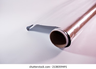 Aluminum Foil is a packaging that uses aluminum material for packaging. Aluminum foil serves as a barrier against light, preventing oxygen from entering, moisture and bacteria. - Shutterstock ID 2138359491