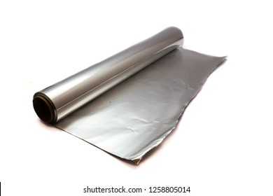 
Aluminum Foil Roll Isolated On White Background