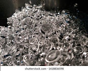 Aluminum Shavings Metal Scrap Machining Recycling Stock Photo ...